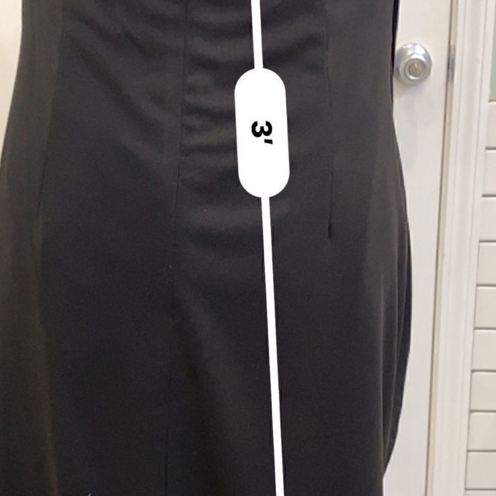 ONE33 Social Fringe Drape Minidress in Black New with Tags! Size 12 - Picture 6 of 15